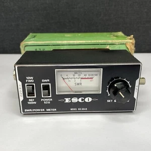 Vintage ESCO Model 8040 SWR Power Watt Meter Japan - UNTESTED - Picture 1 of 14