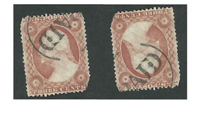 THREE Scott 26, 3c Washington, INTERESTING 'PAID' variations - Picture 1 of 3