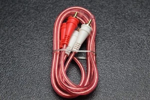 TUBO DE AUDIO CABLE RCA 3 PIES 2 CANALES COCHE HOGAR AUDIO INTERCONEXIÓN BMS-3 - Imagen 1 de 2