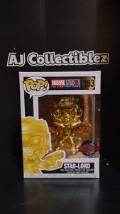 Marvel Studios The First Ten Years Gold Chrome Star-Lord #353 Funko POP! - Imagen 1 de 5