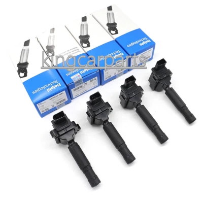 4 X OEM Delphi Ignition Coils 0001502580 For 2012-2015 Mercedes Benz C230 1.8L - Image 1 of 4