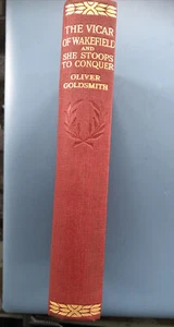 1933 The Vicar of Wakefield/She Stoops to Conquer Hardback-Oliver Goldsmith VGC - Bild 1 von 9