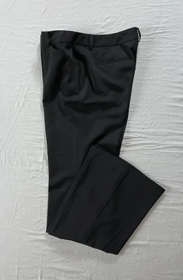 Pantalones de vestir, pantalones de microfibra de pierna acampanada Tahari Samantha. Negro, talla 10? Usado en excelente estado! Foto 1 de 4