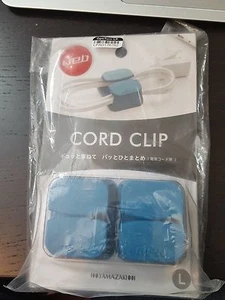 YAMAZAKI home Cord Clip Large Set, Blue(Pack of 2 ) - Picture 1 of 3