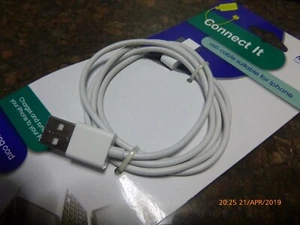 1 USB Cable suitable for iPhone iPad 1 metre Long Cord Home Living Connect It - Picture 1 of 8