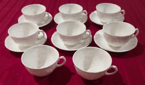 Coalport Wedgwood Countryware ocho tazas de té y seis platillos repollo Inglaterra - Imagen 1 de 7