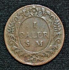 1718 Sweden 1 Daler, Emergency Coinage 