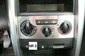 MASK PLATE AIR CONDITIONING AUTOMATIC STAINLESS STEEL PEUGEOT 207 - Imagen 1 de 1