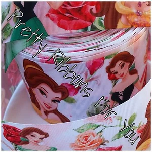 cartoon 5/8" wide grosgrain ribbon the listing is for 5 yards - Picture 1 of 2