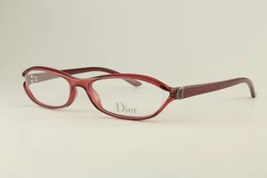 Nuevas Auténticas Gafas Chrisitan Dior 3165 D3G Rojo Transparente 53mm Anteojos RX - Imagen 1 de 7