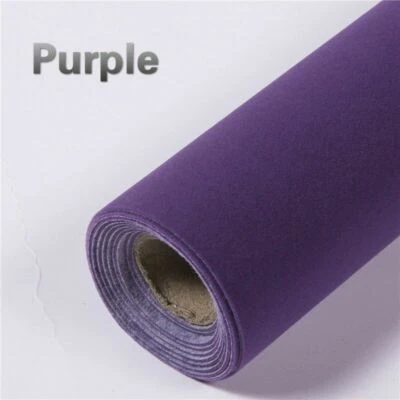 UK STOCK Self Adhesive Velvet Fabric 20*30cm Suede Velour Sticker Solid DIY New - Image 1 of 4