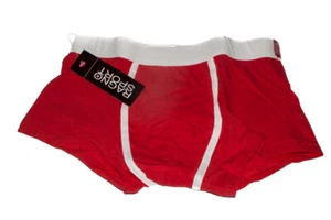 RAGNO SPORT Caleçon Boxer Caleçons Homme Rouge Idée Cadeau Noël Nouvel An - Picture 1 of 5