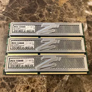 OCZ PC3 10666 Platinum 3GB 3x1GB DDR3 1333MHz Desktop Memory RAM OCZ3P1333LV3GK - Picture 1 of 4