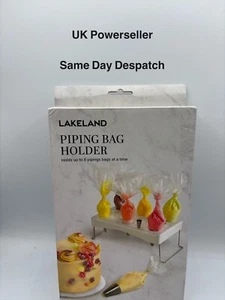 Lakeland Piping Bag & ice Cream Cone Holder NEW holds 8 bags plus nozzles - Picture 1 of 8