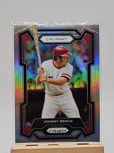 2024 Panini Prizm Johnny Bench #253 Silver Prizm Cincinnati Reds - Picture 1 of 2