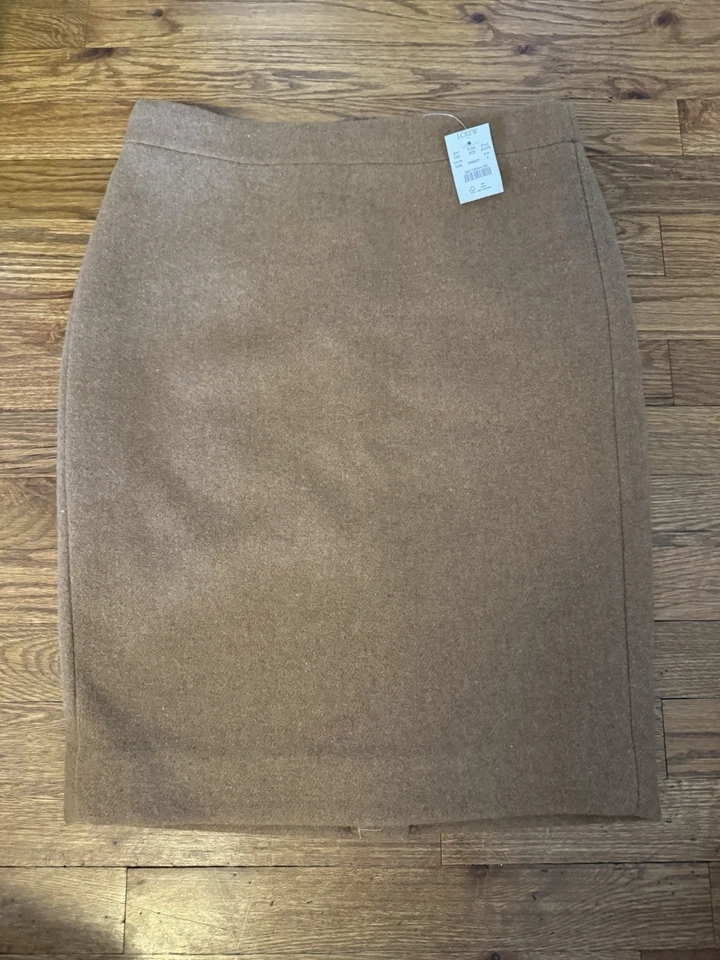 J.Crew Women’s Size 6 Black Wool Blend Lined Pencil Skirt #AC276 Preppy Business