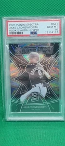 PSA 10 2021 Panini Spectra Rookie Aura Hyper #RA1 Jake Cronenworth #/75 Gem Mint - Foto 1 di 7