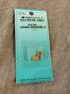 Archer 455 kHz 2 Keramik Resonatoren 272-1303 Radio Shack New Old Stock NOS - Bild 1 von 2