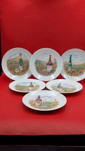 Platos de vino y queso Bareuther Waldsassen n.º 162 6 unidades Baviera Alemania - Imagen 1 de 9