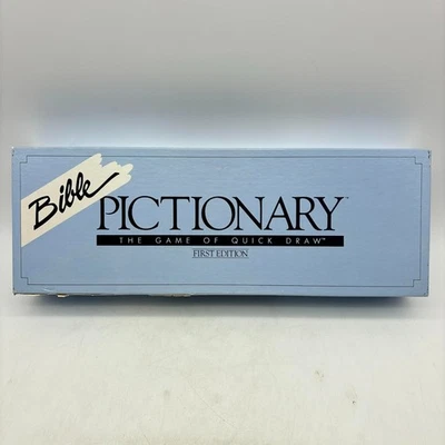 VINTAGE Bible Pictionary Game COMPLETE 1987 Classic Drawing Religious Christian - Image 1 of 4