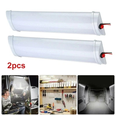 ABS Plastic Shell LED Lights Bar Ceiling Light 12V 2PC 7W ABS LED White - Image 1 of 4