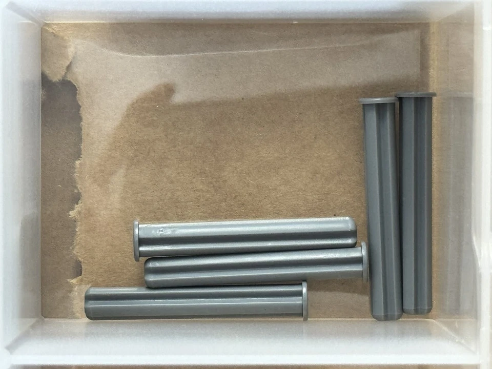 LEGO Parts - Dark Bluish Gray Technic, Axle 4L with Stop - No 87083 - QTY 5 - Image 1 of 1