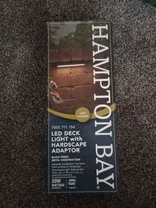 Hampton Bay 166 Lumen Low Voltage Black LED Outdoor Deck Light KJC2601L-2 - Picture 1 of 2