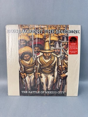 RAGE AGAINST THE MACHINE Battle Of Mexico City NM 2LP RED/GREEN VINYL W/HYPE - Image 1 of 4