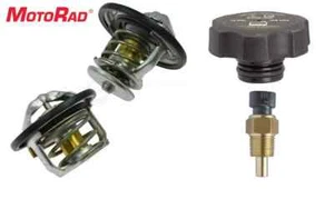 MOTORAD Kit 185 & 180 Degree Thermostat Cap Temp Sender for GM Pickup Duramax - Picture 1 of 5