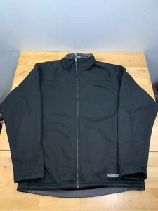 REI Fleece Jacket Mens L Black Casual Outdoor Zip Pockets Lined 10196 - Picture 1 of 8
