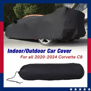 For 2020-2025 Chevy Corvette C8 Full Car Cover Indoor & Outdoor Dust Protection - Picture 1 of 15