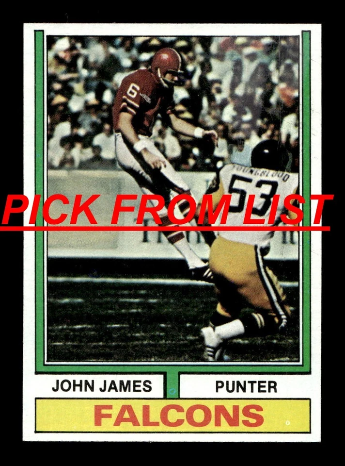 1974 Topps Football 266-528 EX/EX-MT Pick From List All PICTURED vv9 - Image 1 of 1