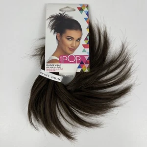 Pop by Hairdo Feathered Hair Wrap Scrunchie Chestnut Synthetic Volume Brown - Picture 1 of 7