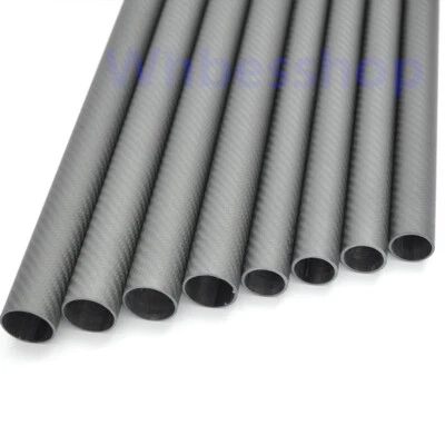 3k Carbon fibre tube 5 6 8 9 10 12 14 15 16 17 18 19 20 22 25 26 L330mm Pipe - Image 1 of 4