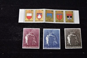 SAN  MARINO   1968 BOTTICELLI  S 692-94 + 1974  SHIELDS  S 847A   MNH - Picture 1 of 6