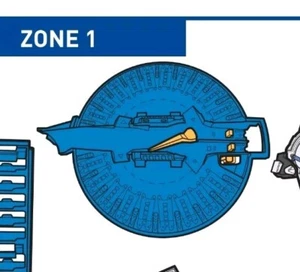 2017 Hot Wheels Super Ultimate Garage Replacement Parts Zone 1 Launch Deck Blue - Picture 1 of 6