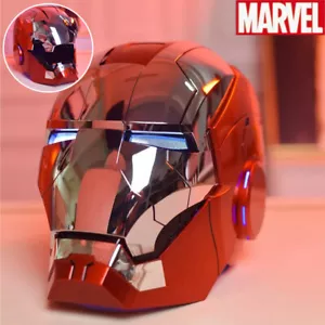 Iron Man Silver MK5 Helmet Electronic Voice Activated Open&Close Mask AUTOKING - Picture 1 of 24
