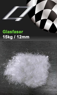 Glasfasern 1x15kg 12mm Estrichfaser Estrich Faser Beton Bewehrung Armierung Gips - Bild 1 von 2