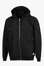 CAT CATERPILLAR Black Hooded Front Zip Utility Jacket NEW MSRP $130 Small