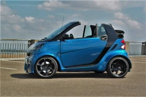 Türverkleidung innen Smart 451 Vorfacelift Stoff schwarz rechts - Bild 1 von 1