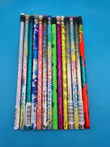 Vtg Lot 14 Pencils Unsharpened Random Bright shiny lot - Picture 1 of 7
