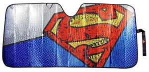 DC Comics Superman Foil Accordion Sunshade for Car/Truck Sunshade 58"L x 27"W - Picture 1 of 3