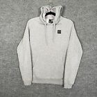 Under Armour Sweater Mens Small Gray Fleece Hoodie Pullover Logo Casual