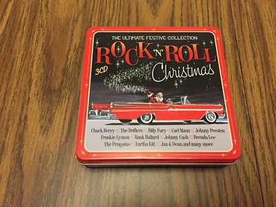 Rock and Roll Christmas 3 CD's in collectable tin - Image 1 of 2