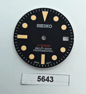 RARE MOD DIAL SEIKO 7S26 0020 NH35 SUBMARINE DATE LOOK 660ft 200m DIAL BVT05643 - Picture 1 of 1