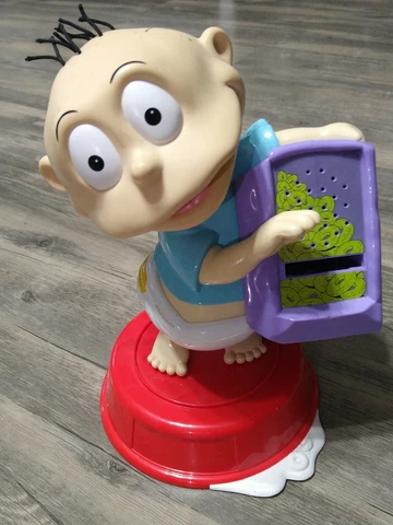 Vintage 90s Nickelodeon Rugrats Tommy Pickles 1999 Viacom 10" Electronic Figure Cover