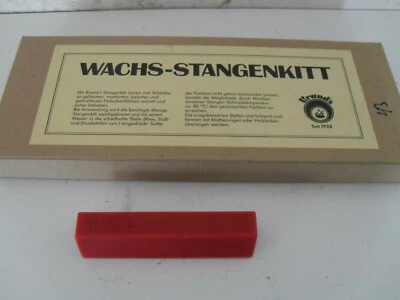 BRAND HEKA Wachsstangen-Kitt Feuer - Rot Reparatur-Wachs Möbel Laminat Parkett Oldtimer