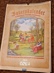 Trötsch Kunst Wandkalender Bauernkalender 2024 mit Wetterregeln - Bild 1 von 3