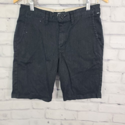 Pantaloncini Vans da uomo 30 grigi chino piatti anteriore casual pattino da passeggio