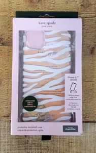 Kate Spade New York Protective Hardshell Case for iPhone 14 Plus - White Zebra - Picture 1 of 4